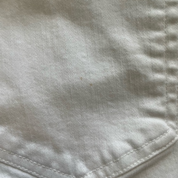JCrew white jeans Sz 32 petite. 9inch high rise toothpick. - Picture 5 of 7